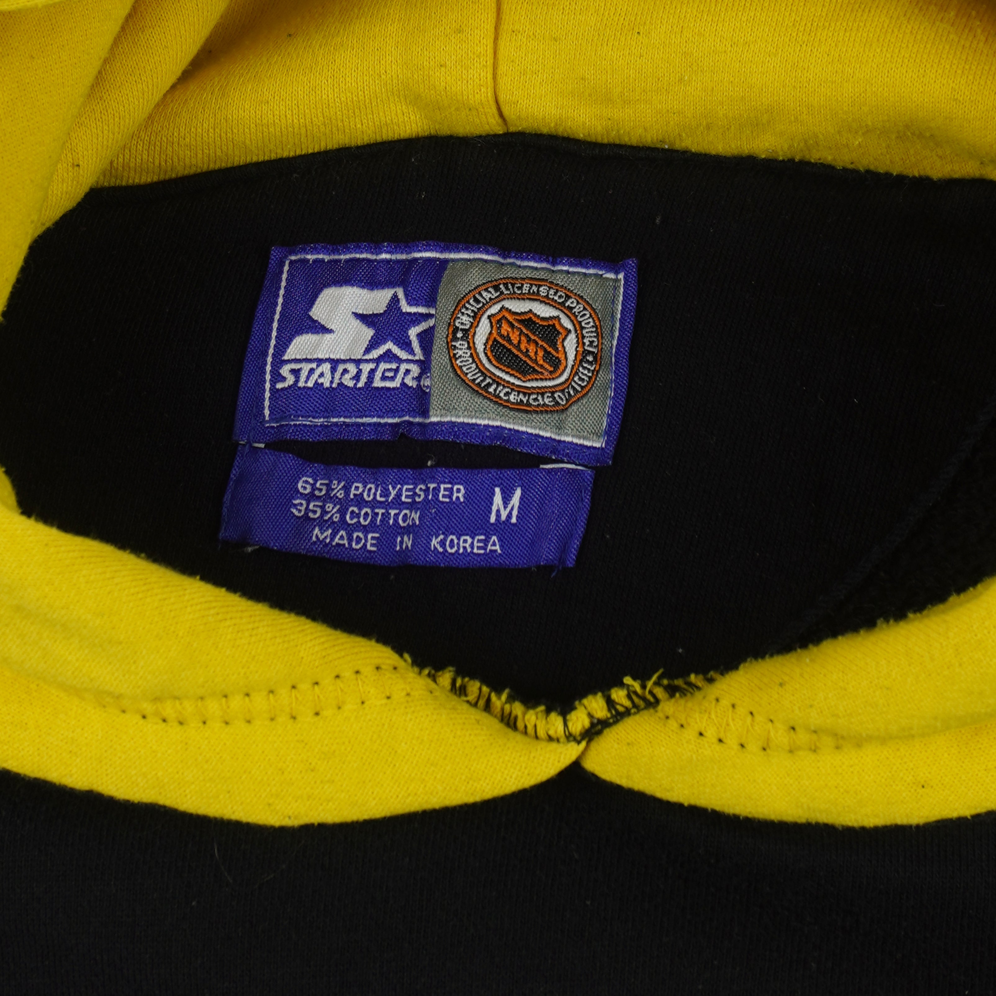 Starter - Pittsburgh Penguins Hooded Sweatshirt 1990s Medium Vintage Retro Hockey