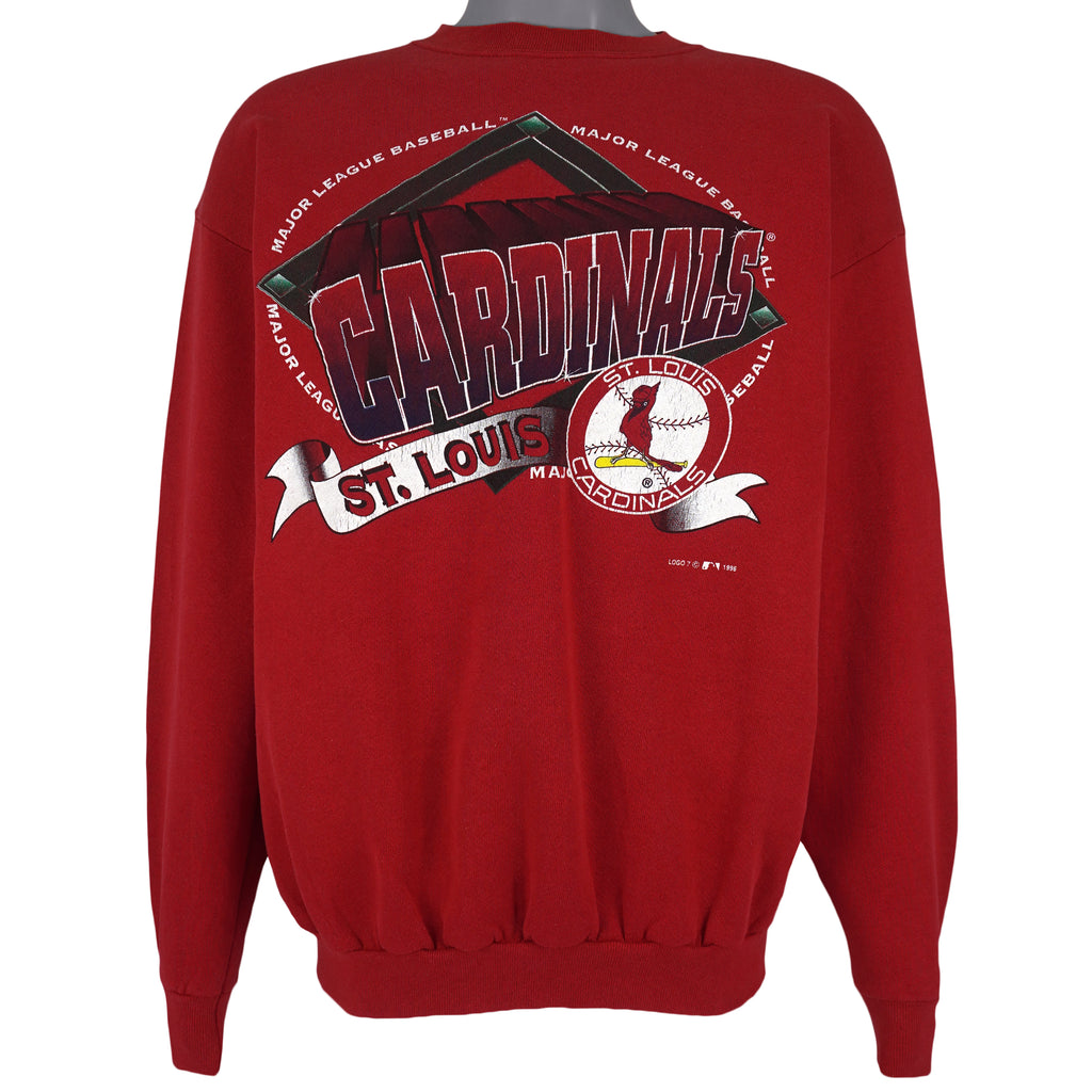 MLB (Logo 7) - St. Louis Cardinals Crew Neck Sweatshirt 1996 X-Large Vintage Retro Baseball