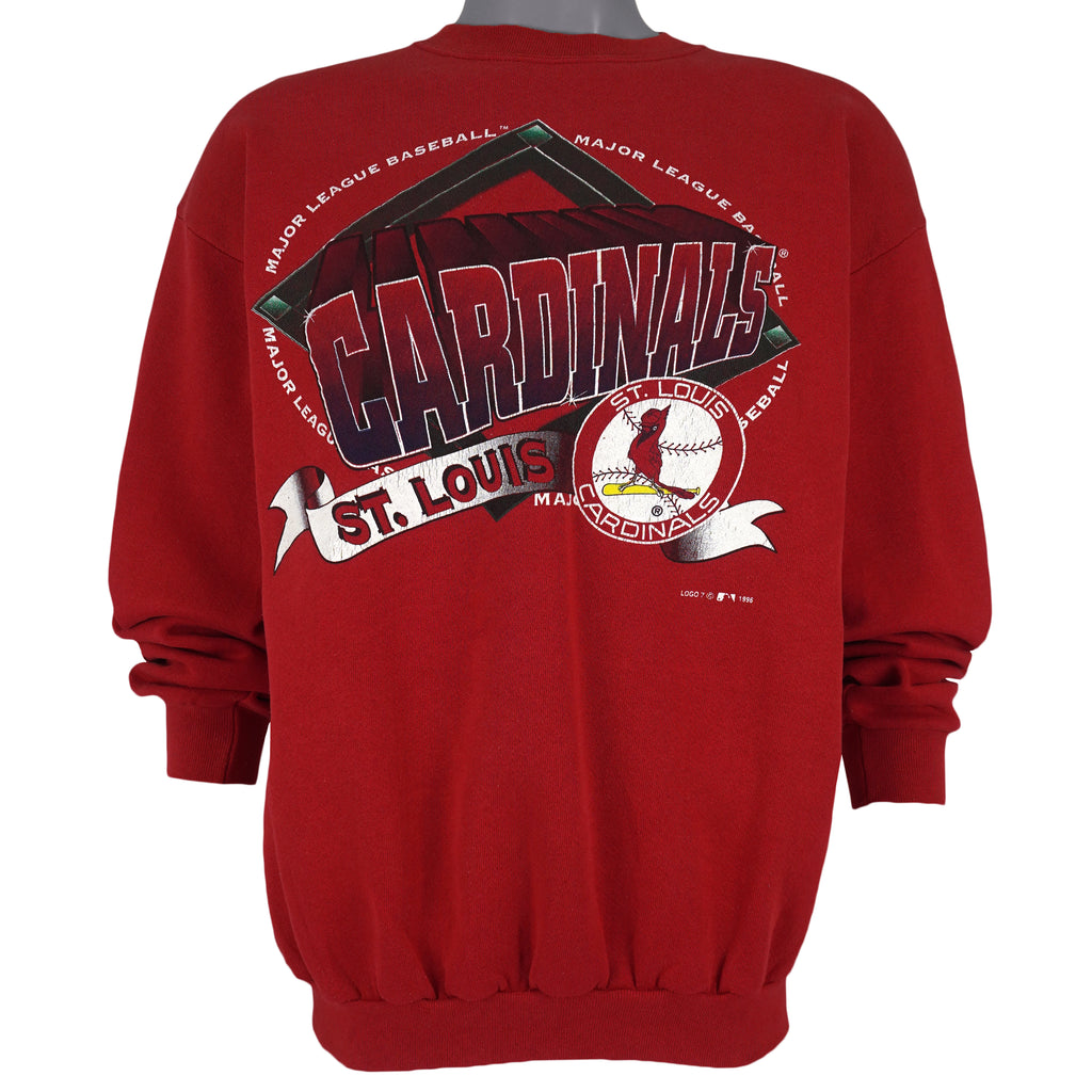 MLB (Logo 7) - St. Louis Cardinals Crew Neck Sweatshirt 1996 X-Large Vintage Retro Baseball