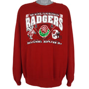 NCAA (Jerzees) - Wisconsin Badgers Rose Bowl Sweatshirt 1994 3X-Large Vintage Retro