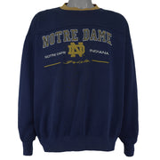 NCAA - Notre Dame Indiana Crew Neck Sweatshirt 1990s X-Large Vintage Retro