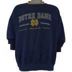 NCAA - Notre Dame Indiana Crew Neck Sweatshirt 1990s X-Large Vintage Retro