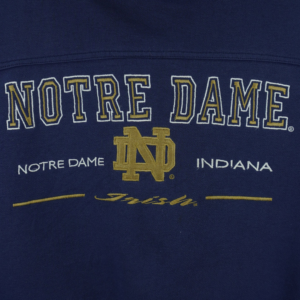 NCAA - Notre Dame Indiana Crew Neck Sweatshirt 1990s X-Large Vintage Retro