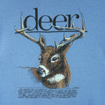Vintage (Hanes) - The White-Tailed Deer Animal Print Sweatshirt 1988 Medium