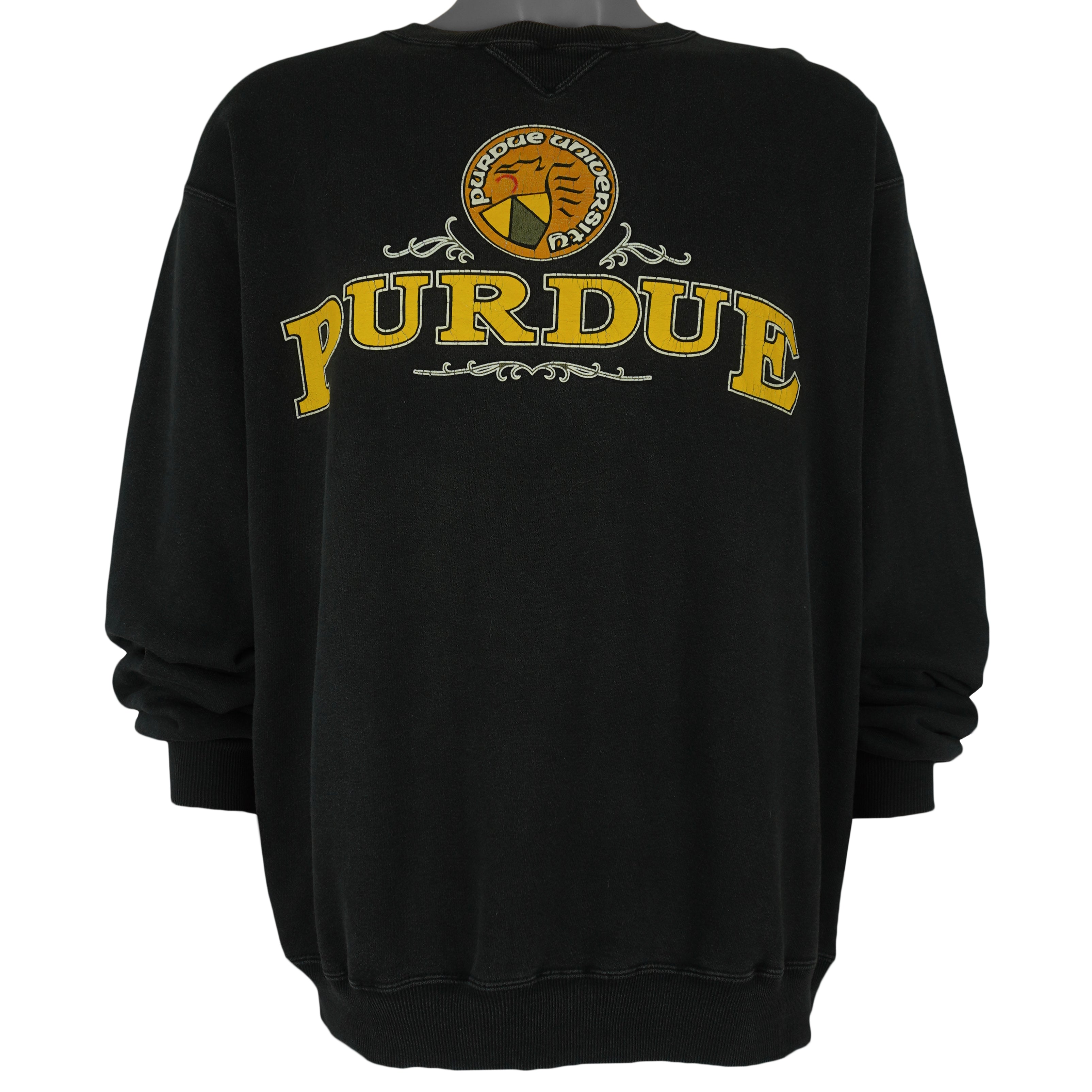 NCAA (Galt Sand) - Purdue University Boilermakers Sweatshirt 1990s X-Large Vintage Retro