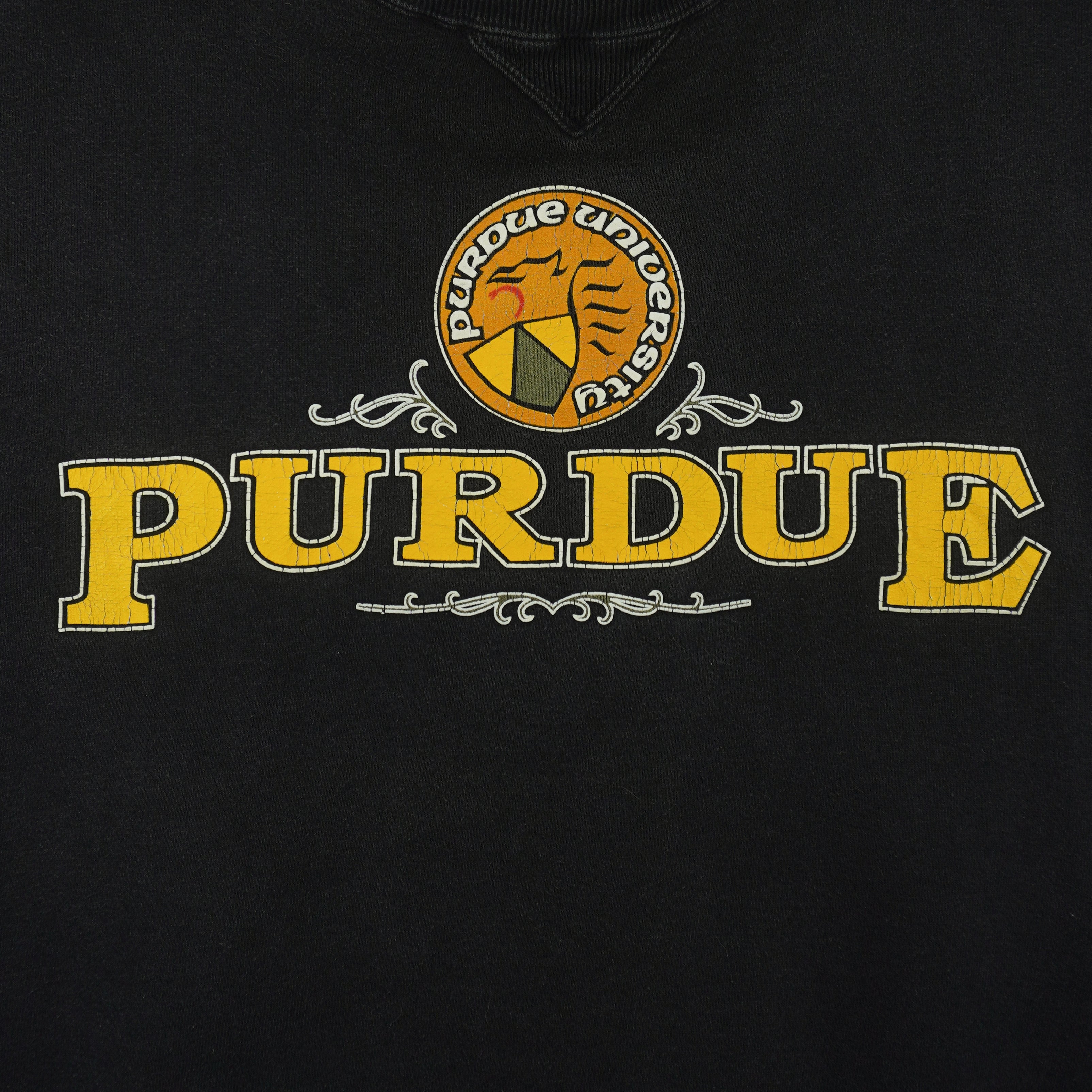 NCAA (Galt Sand) - Purdue University Boilermakers Sweatshirt 1990s X-Large Vintage Retro