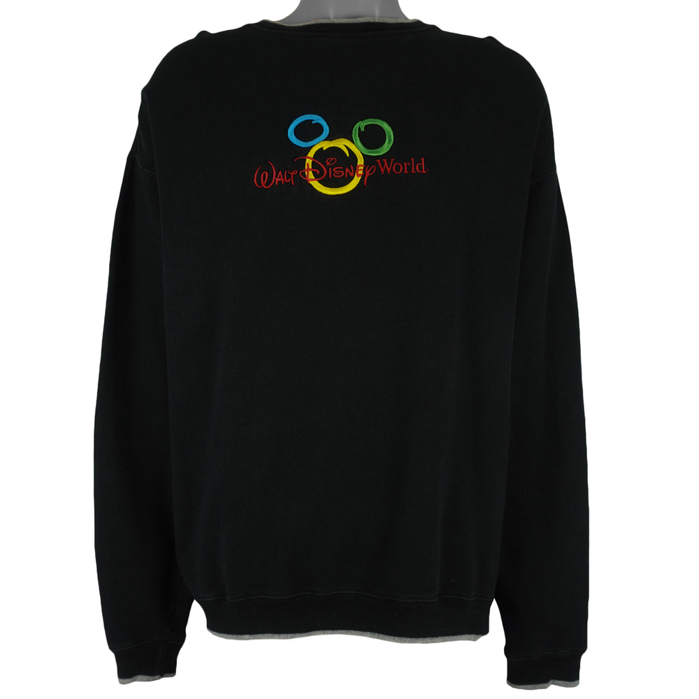 Disney - Walt Disney World Embroidered Spell-Out Sweatshirt 2000 X-Large Vintage Retro