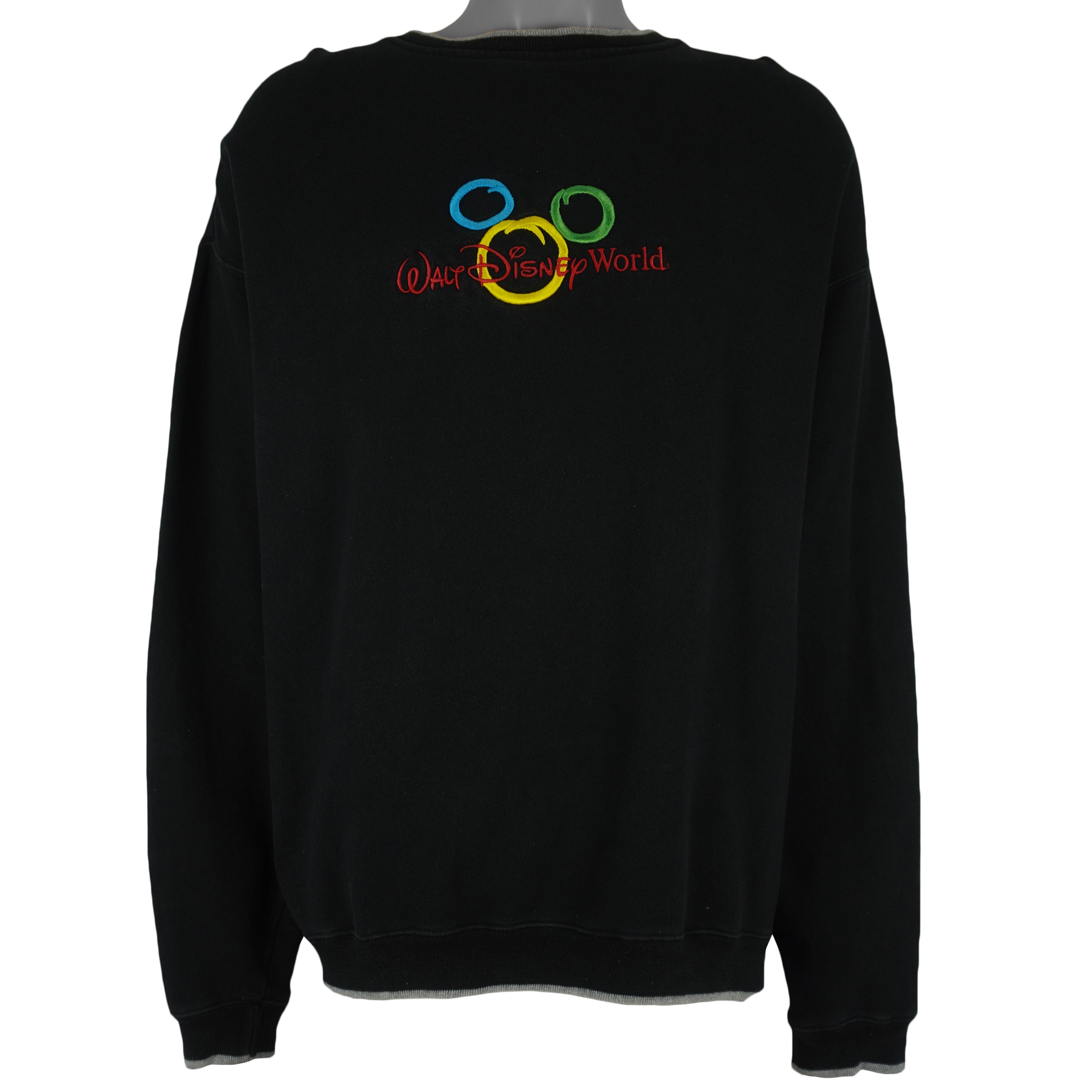 Disney - Walt Disney World Embroidered Spell-Out Sweatshirt 2000 X-Large Vintage Retro