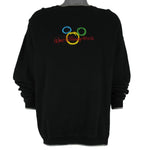Disney - Walt Disney World Embroidered Spell-Out Sweatshirt 2000 X-Large Vintage Retro