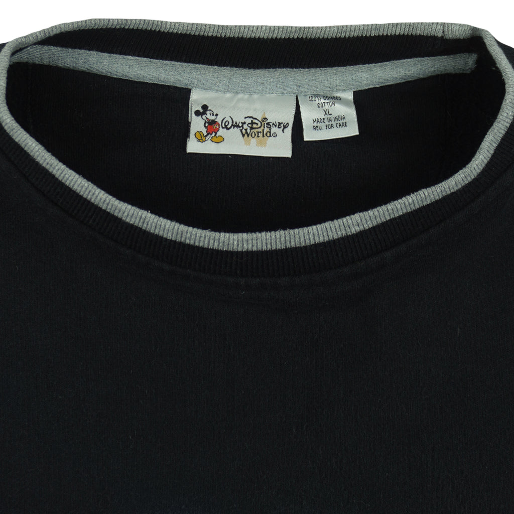 Disney - Walt Disney World Embroidered Spell-Out Sweatshirt 2000 X-Large Vintage Retro