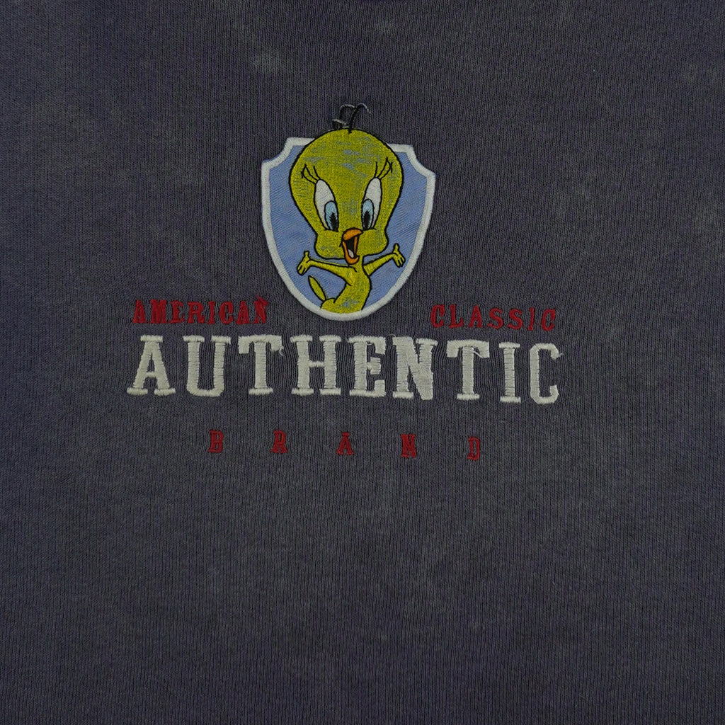 Looney Tunes - Tweety American Classic Crew Neck Sweatshirt 1990s X-Large Vintage Retro