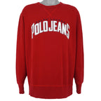 Ralph Lauren (Polo) - Polo Jeans Embroidered Crew Neck Sweatshirt 1990s Large Vintage Retro
