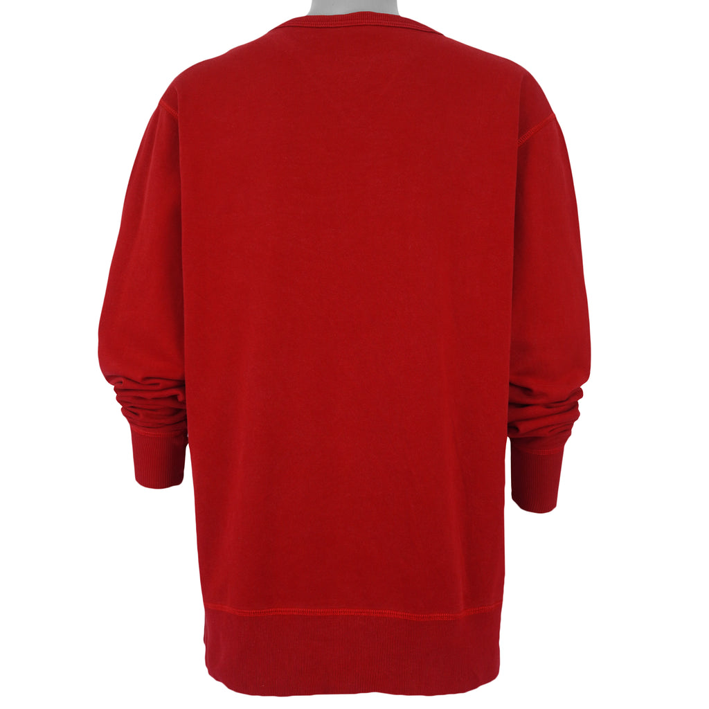 Ralph Lauren (Polo) - Polo Jeans Embroidered Crew Neck Sweatshirt 1990s Large Vintage Retro