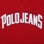 Ralph Lauren (Polo) - Polo Jeans Embroidered Crew Neck Sweatshirt 1990s Large Vintage Retro