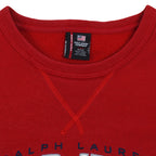 Ralph Lauren (Polo) - Polo Jeans Embroidered Crew Neck Sweatshirt 1990s Large Vintage Retro