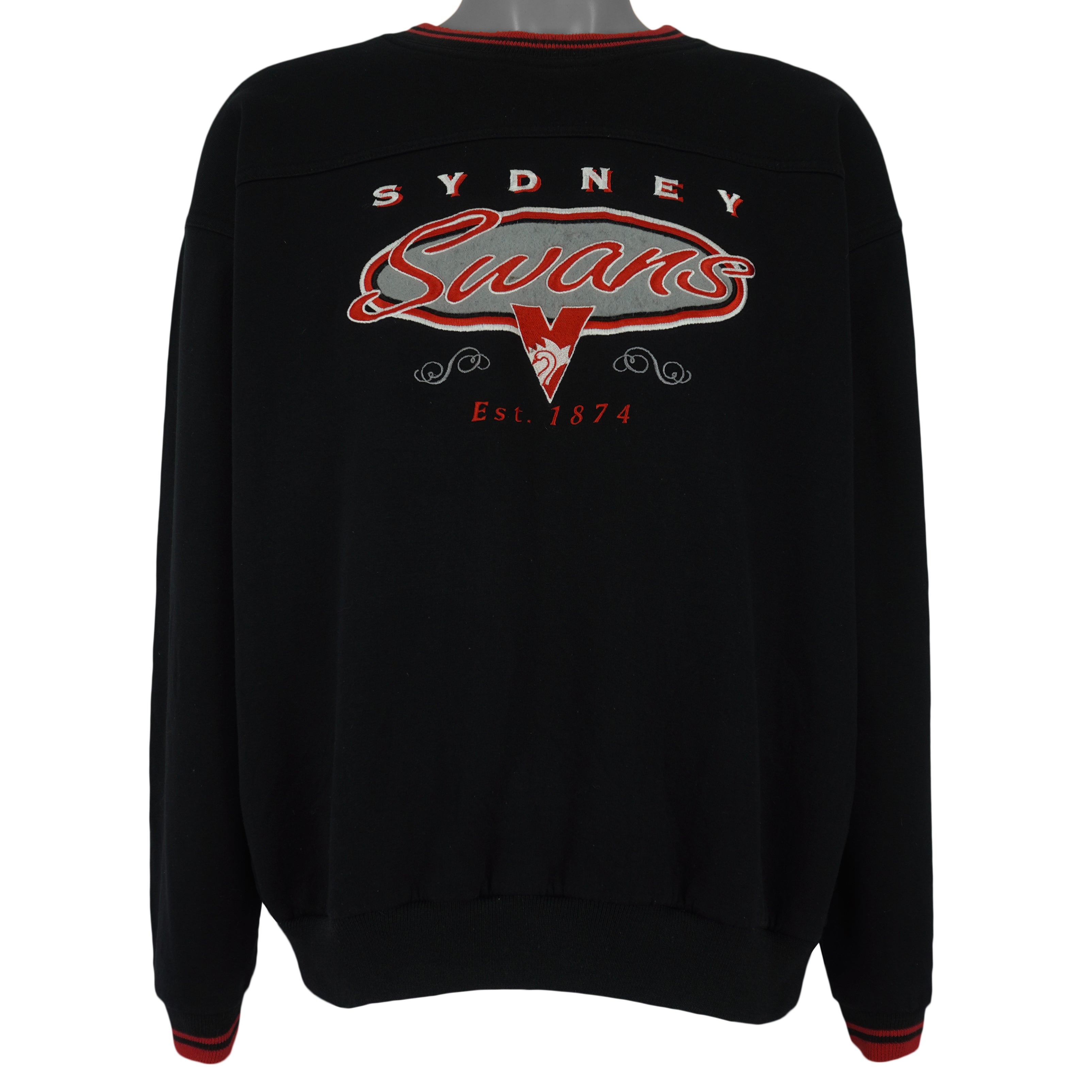 Vintage - Sydney Swans Embroidered Crew Neck Sweatshirt 1990s X-Large Vintage Retro Football