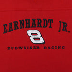 Budweiser (Chase) - Red Dale Earnhardt Jr. Crew Neck Sweatshirt 1990s Large Vintage Retro