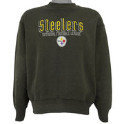 NFL - Pittsburgh Steelers Embroidered Sweatshirt 1990s Large Vintage Retro Football