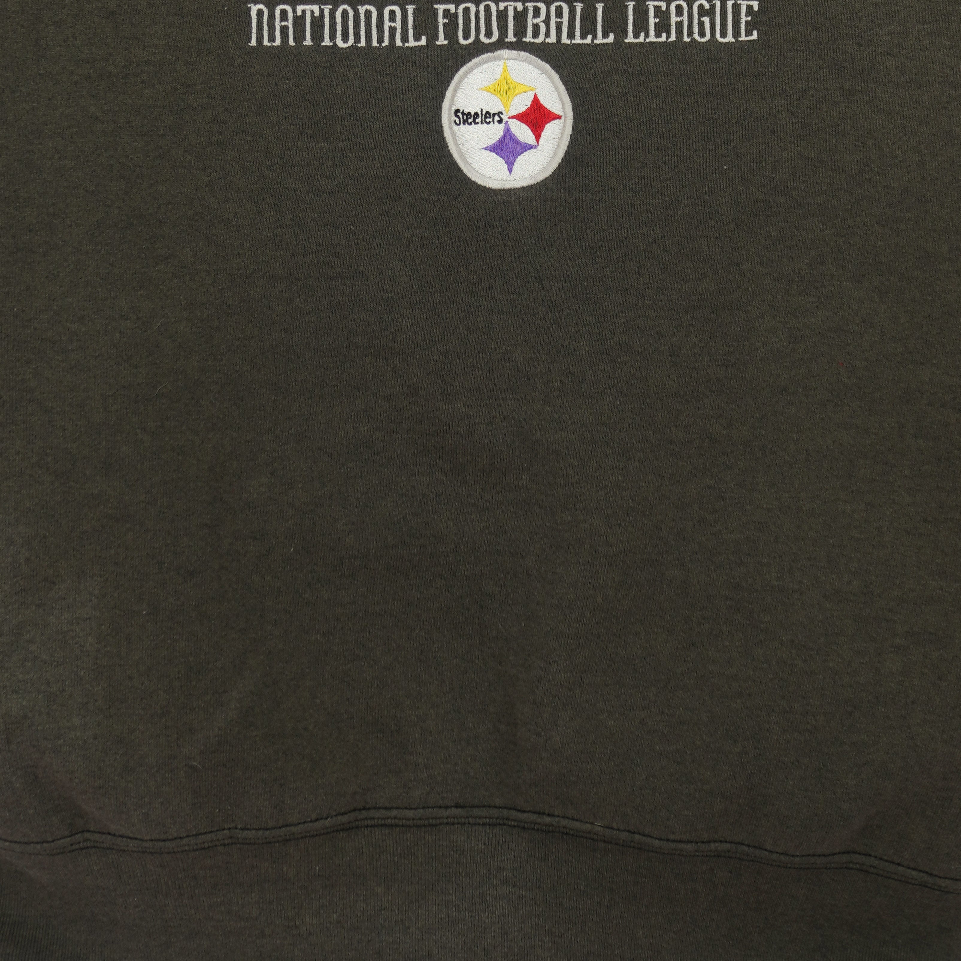 NFL - Pittsburgh Steelers Embroidered Sweatshirt 1990s Large Vintage Retro Football