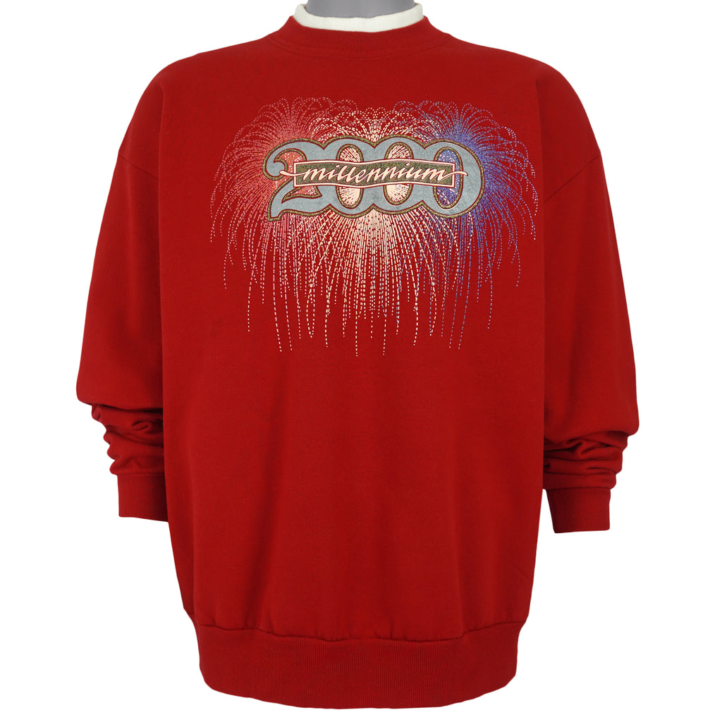 Vintage (Morning Sun) - Millennium Crew Neck Sweatshirt 2000 X-Large Vintage Retro