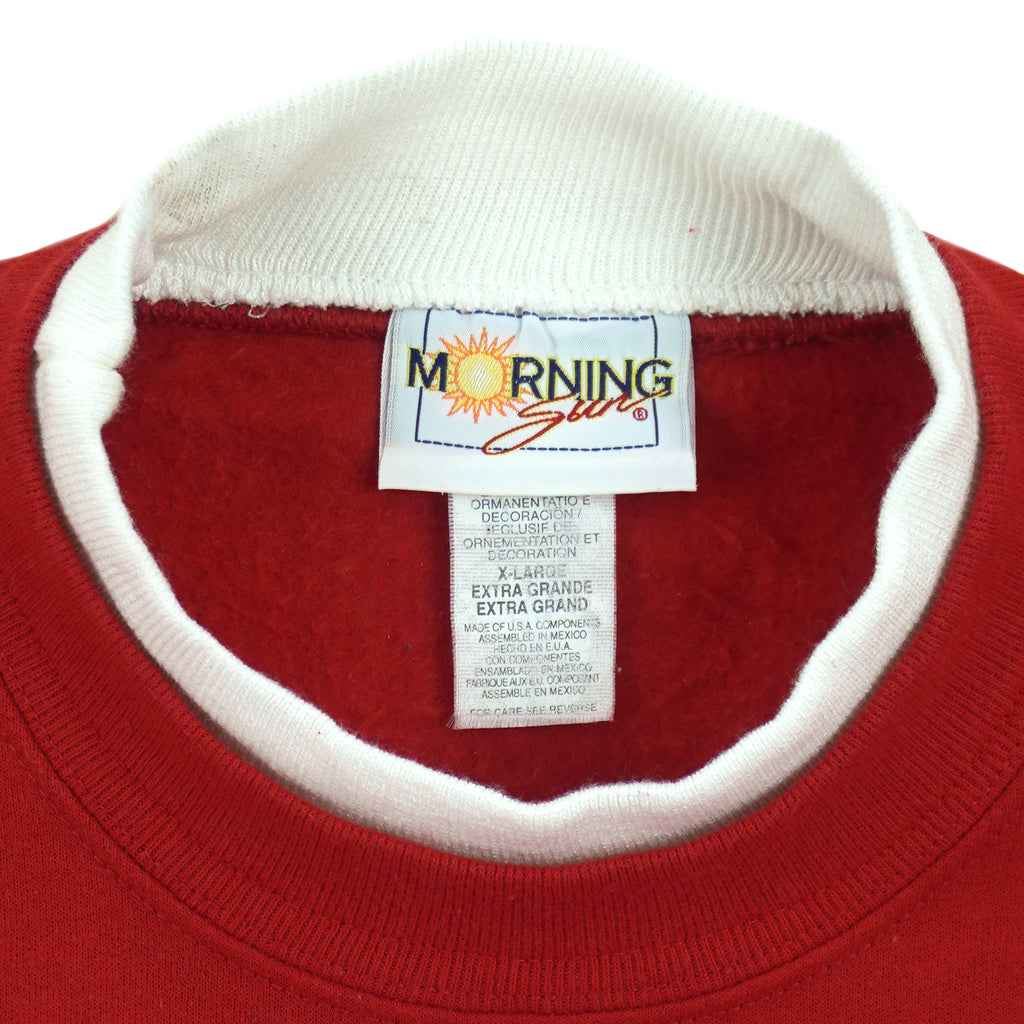 Vintage (Morning Sun) - Millennium Crew Neck Sweatshirt 2000 X-Large Vintage Retro