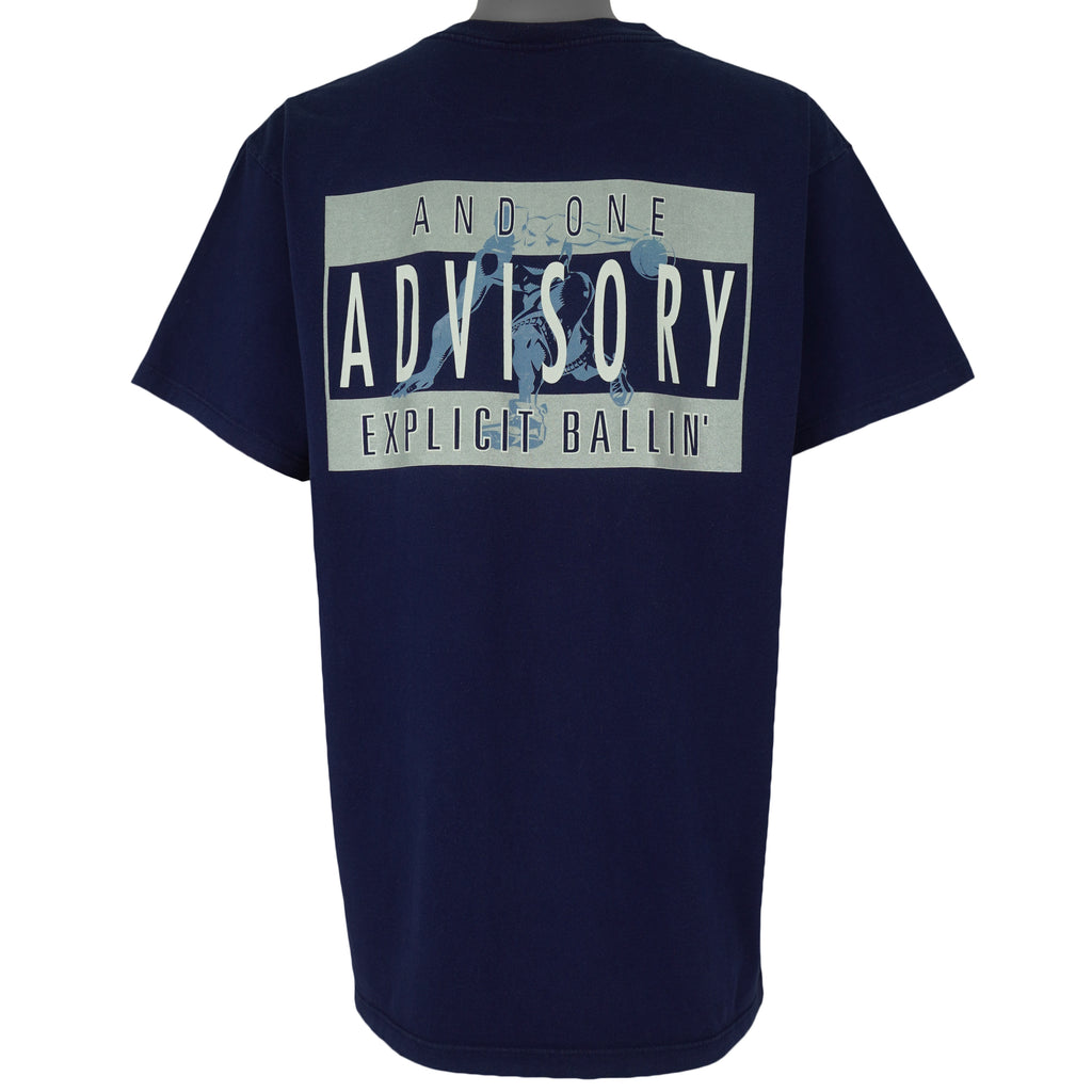 Vintage (And 1) - All Day Long Basketball Spell-Out T-Shirt 1990s X-Large Vintage Retro