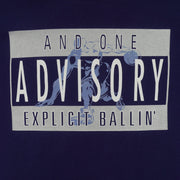 Vintage (And 1) - All Day Long Basketball Spell-Out T-Shirt 1990s X-Large Vintage Retro