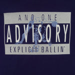 Vintage (And 1) - All Day Long Basketball Spell-Out T-Shirt 1990s X-Large Vintage Retro