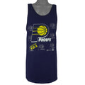 NBA (Team Hanes) - Indiana Pacers Sleeveless Shirt 1990s X-Large Vintage Retro