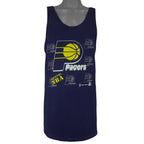 NBA (Team Hanes) - Indiana Pacers Sleeveless Shirt 1990s X-Large Vintage Retro