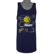 NBA (Team Hanes) - Indiana Pacers Sleeveless Shirt 1990s X-Large Vintage Retro