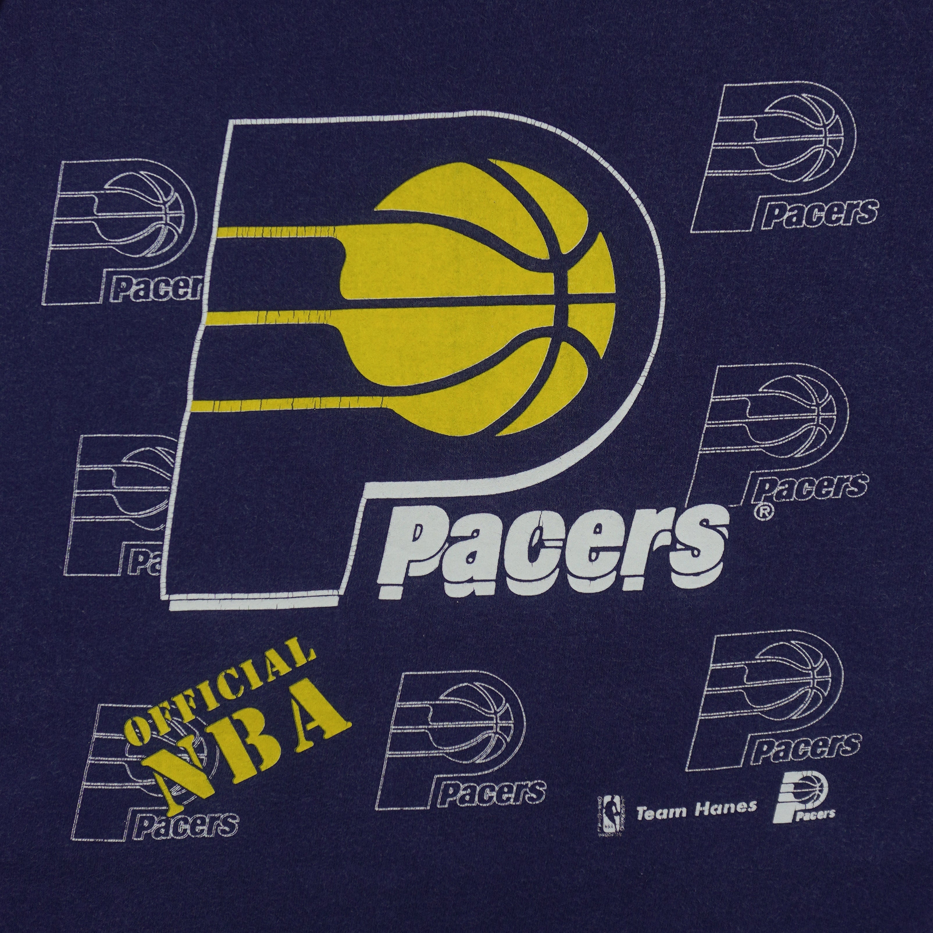 NBA (Team Hanes) - Indiana Pacers Sleeveless Shirt 1990s X-Large Vintage Retro