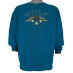 Vintage (Great America) - Golfing Tradition Crew Neck Sweatshirt 1990s Large Vintage Retro