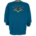 Vintage (Great America) - Golfing Tradition Crew Neck Sweatshirt 1990s Large Vintage Retro