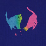 Vintage (Kayzee) - Colorful Cats Crew Neck Sweatshirt 1990s X-Large Vintage Retro
