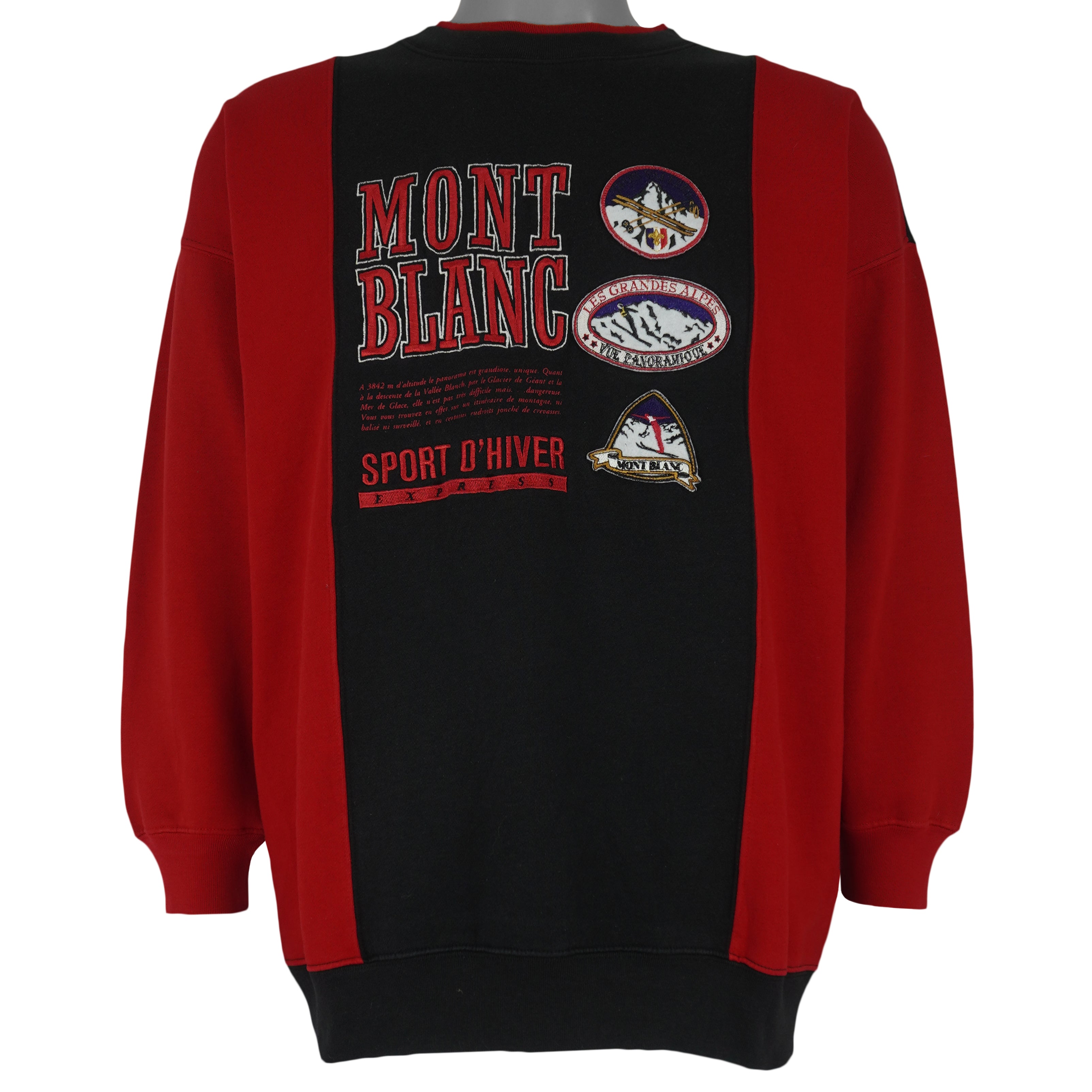 Vintage - Mont Blanc Ski Crew Neck Sweatshirt 1980s Small Vintage Retro