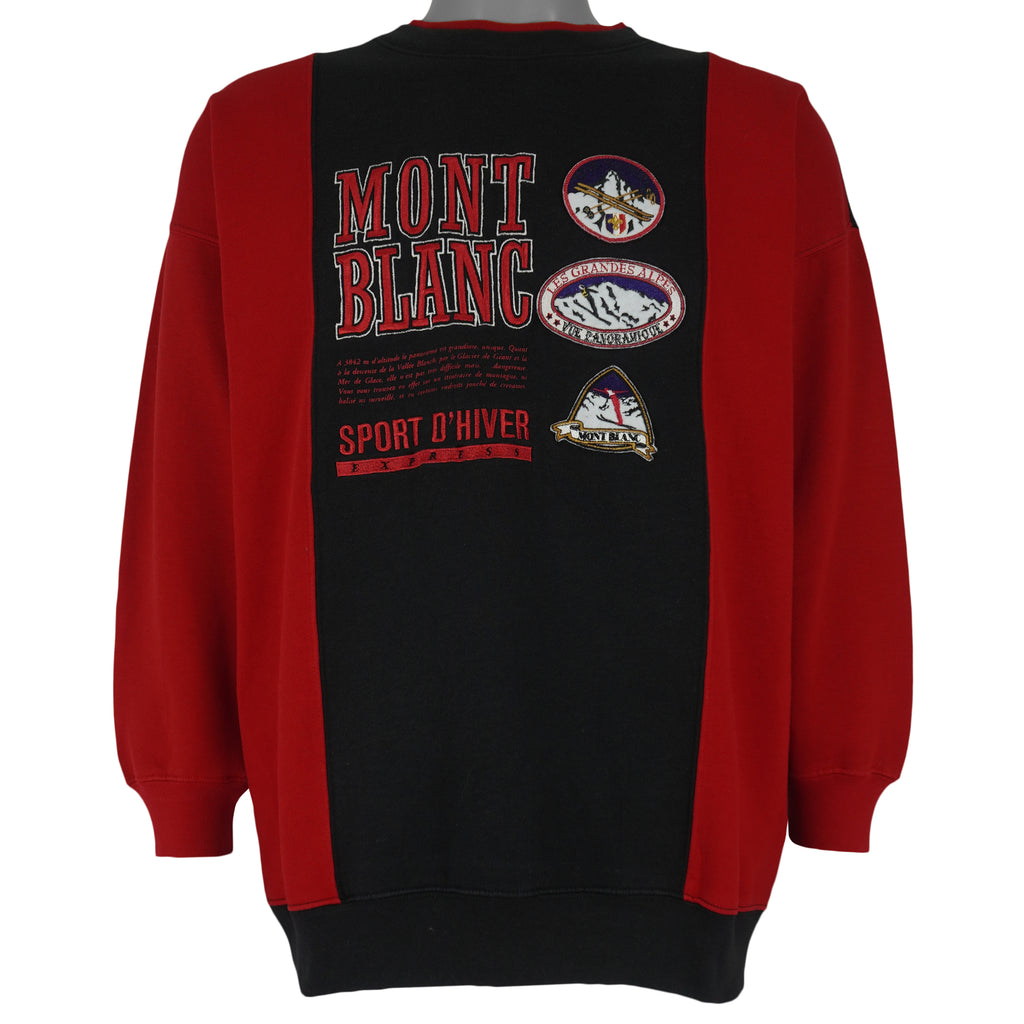 Vintage - Mont Blanc Ski Crew Neck Sweatshirt 1980s Small Vintage Retro