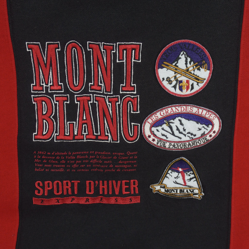 Vintage - Mont Blanc Ski Crew Neck Sweatshirt 1980s Small Vintage Retro