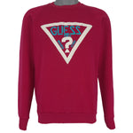 Guess (Jerzees) - Guess Paris Jeans Spell-Out Sweatshirt 1990s Large Vintage Retro