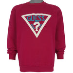 Guess (Jerzees) - Guess Paris Jeans Spell-Out Sweatshirt 1990s Large Vintage Retro