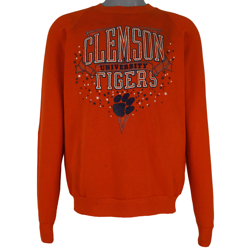 NCAA (Jerzees) - Clemson Tigers Crew Neck Sweatshirt 1990s X-Large Vintage Retro