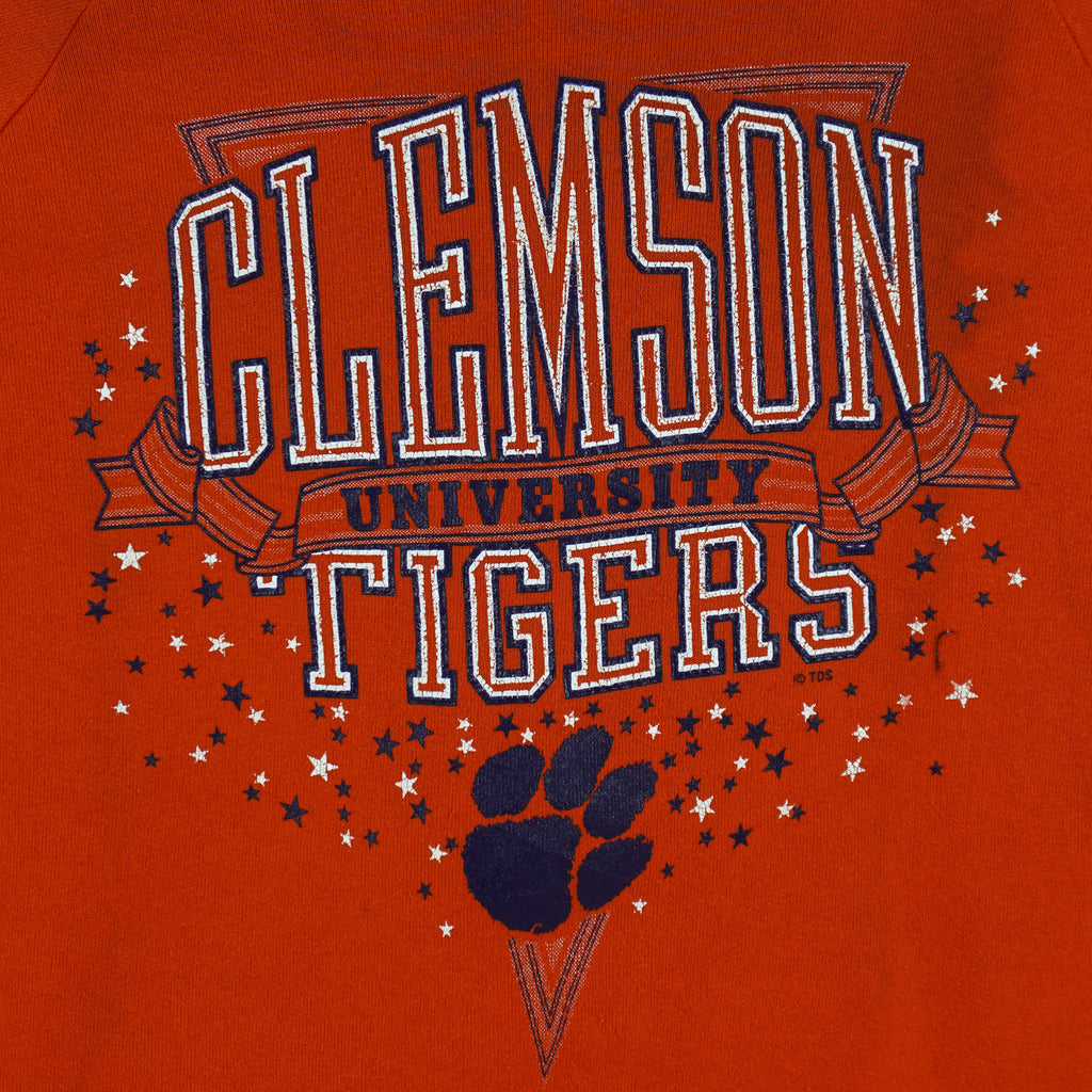 NCAA (Jerzees) - Clemson Tigers Crew Neck Sweatshirt 1990s X-Large Vintage Retro