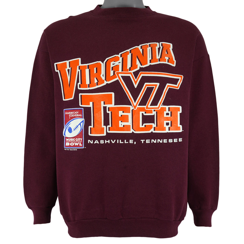 NCAA - Virginia Tech Hokies Crew Neck Sweatshirt 1990s X-Large Vintage Retro