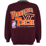 NCAA - Virginia Tech Hokie, Music City Bowl Crew Neck Sweatshirt 1990s X-Large