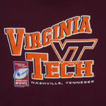 NCAA - Virginia Tech Hokies Crew Neck Sweatshirt 1990s X-Large Vintage Retro