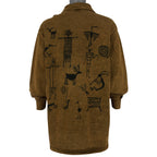 Vintage (Bfofo)  - Lagenlook Hippie Art Jacket 1990s X-Large Vintage Retro