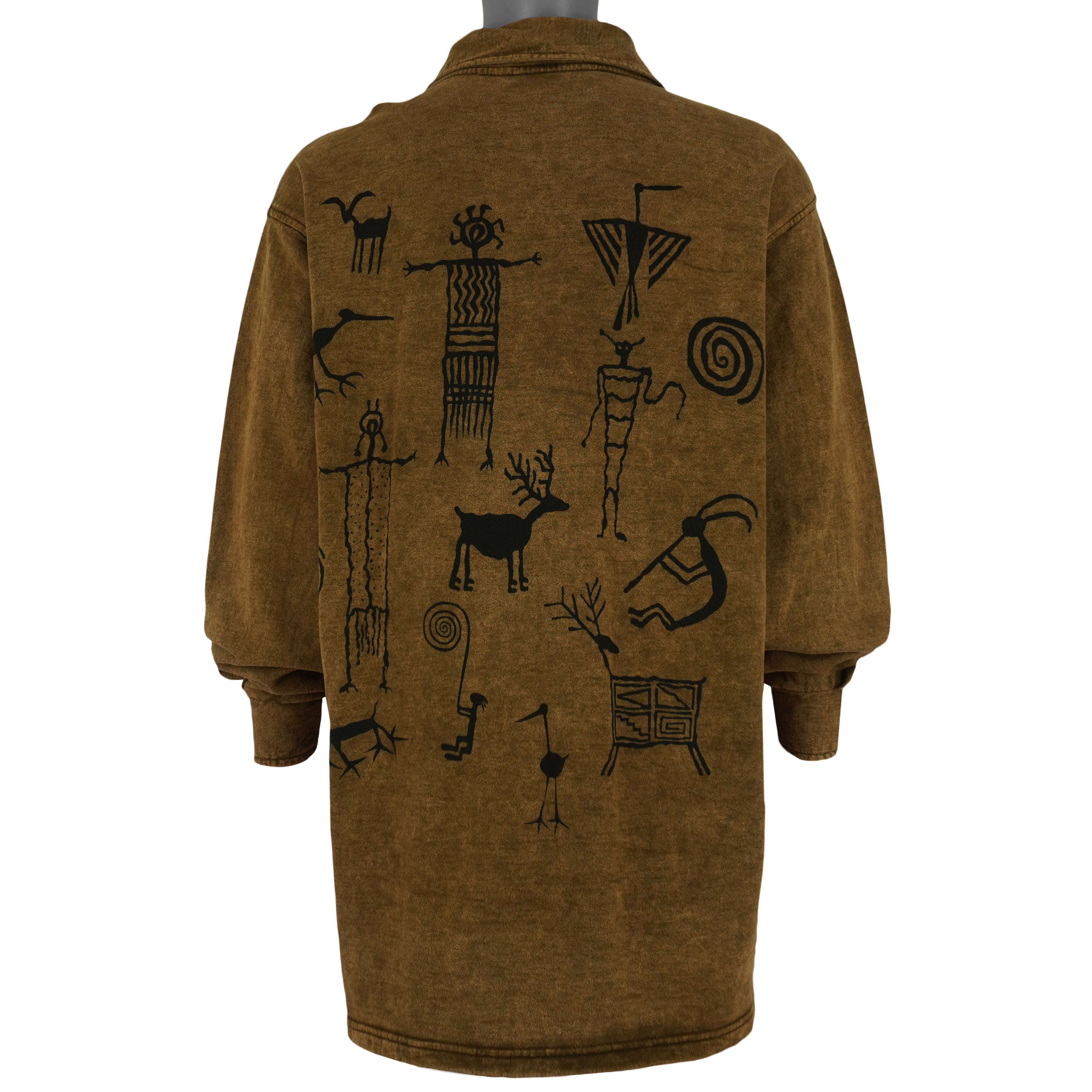 Vintage (Bfofo)  - Lagenlook Hippie Art Jacket 1990s X-Large Vintage Retro