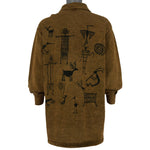 Vintage (Bfofo)  - Lagenlook Hippie Art Jacket 1990s X-Large Vintage Retro