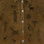 Vintage (Bfofo)  - Lagenlook Hippie Art Jacket 1990s X-Large Vintage Retro