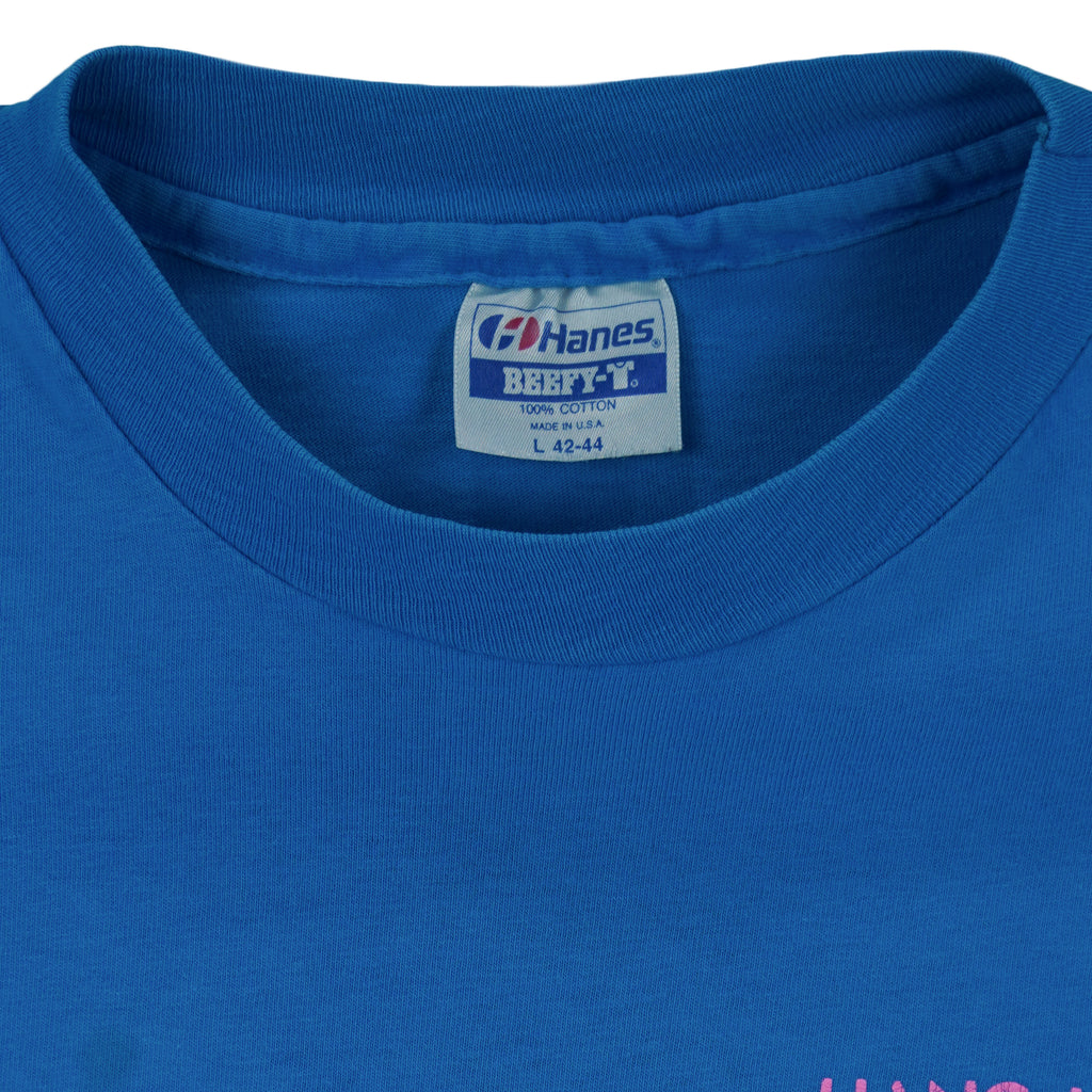 Vintage (Hanes) - Hang Loose Gecko Hawaii Single Stitch T-Shirt 1990s Large Vintage Retro